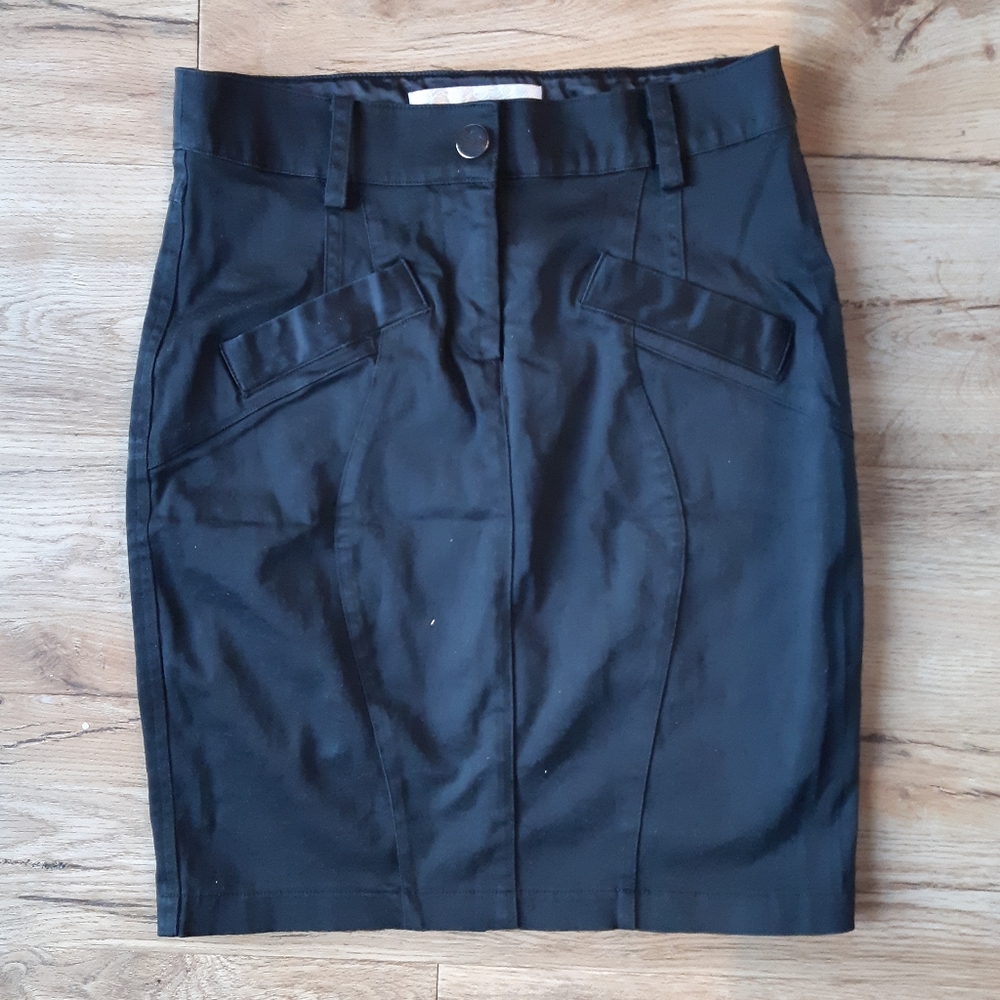 Costa blanca pencil skirt black size 4